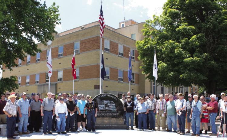 The Columbus Veteran’s Memorial on the courthouse lawn was erected five years ago this week. The monument has many visitors on a daily basis and is a record of many area veterans.