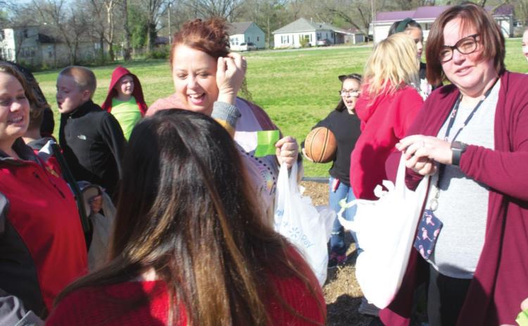 The teacher’s Easter egg hunt event