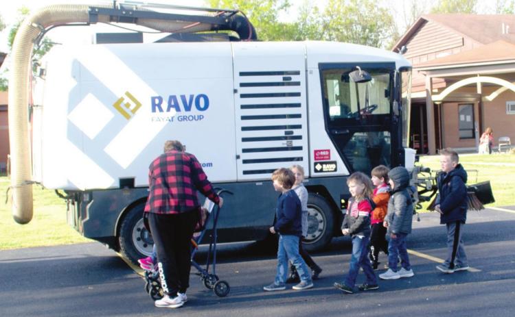 Touch a truck event at Park School