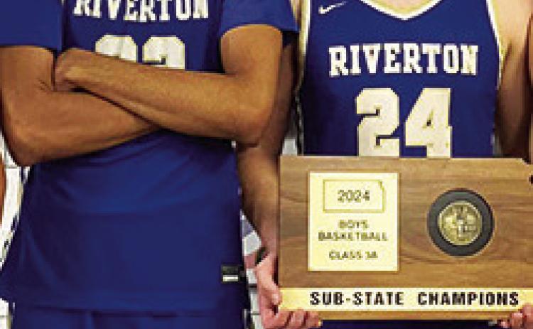 Ram Junior, Terryk Richardson, was designated as Big Impression and senior, Loch North was named Player of the Game in the Kansas Class 3A State quarterfinal loss to Goodland, 46-68, March 6, in Hutchinson. The pair were also named to the All-CNC League Second Team. (Courtesy Photo.)