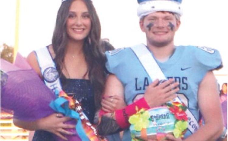 Senior Braelyn Sutton and Senior Cayne Windsor were chosen as the Fall Homecoming Queen and King for Southeast High School, following a week of spirit activities. Coronation took place October 3. Courtesy photo.