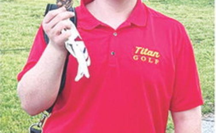 Titan Sophomore, Skylar Ruddick, placed fourth at the Baxter Spring Junior Varsity Tournament, Thursday, at the Baxter Spring Country Club. Courtesy photo.