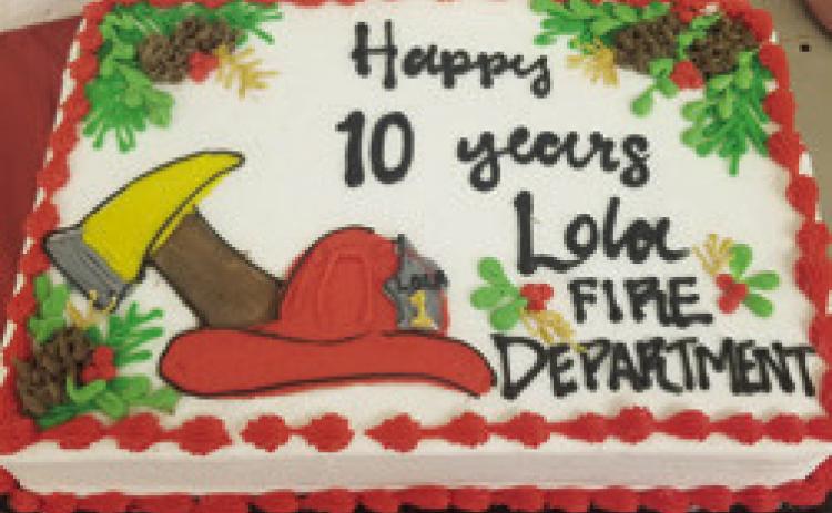 Lola Township Fire Department recently celebrated 10 years as a unit. The group trains regularly to prepare for any situation that may arise in the community. Courtesy photo,