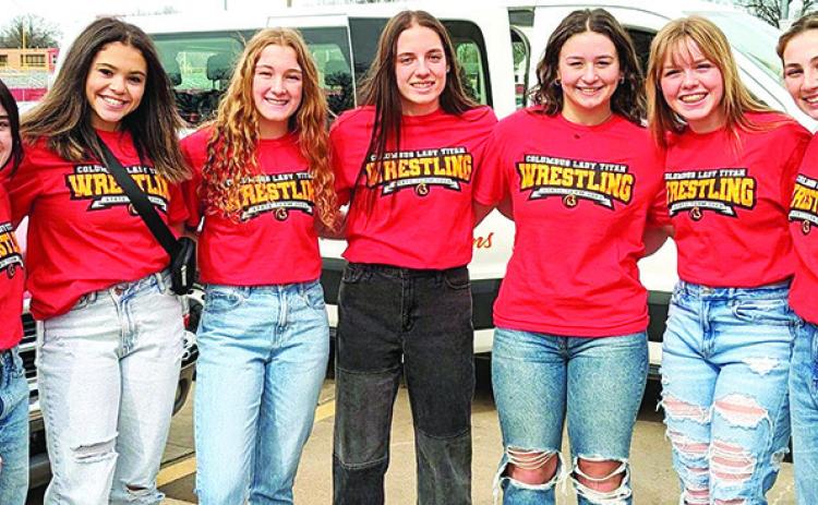 Lady Titans take on the state in wrestling championship