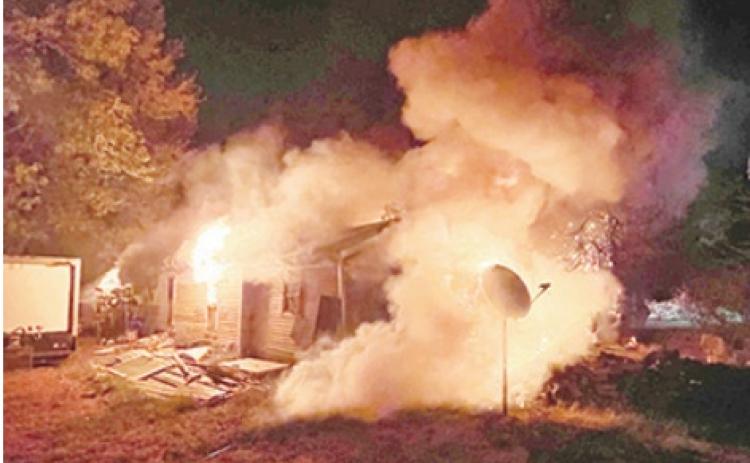 Fire destroys rural Columbus home