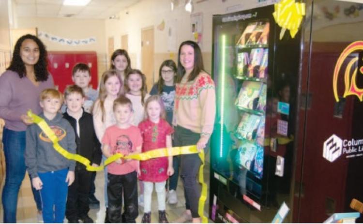 Central students get books from vending machine