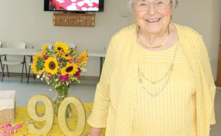 Betty White recently celebrated her 90th birthday surrounded by family and friends. A party was held in her honor at Center Christian Church. One of the highlights of the day was of course, a special birthday cake (inset photo).