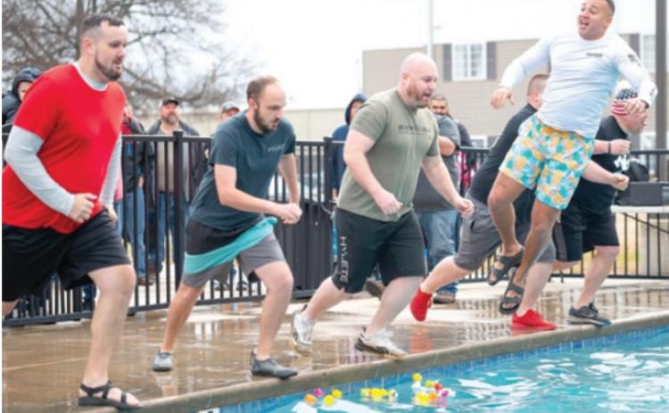 Cherokee County Sheriff’s Department team at the Polar Plunge.