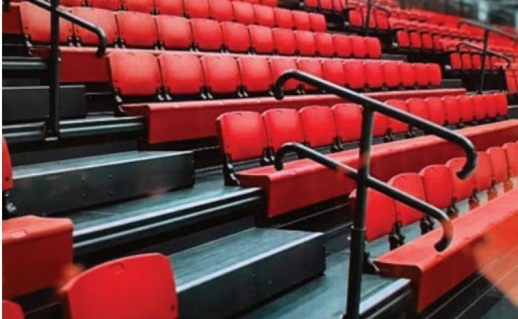 USD 493 purchases new gym bleachers