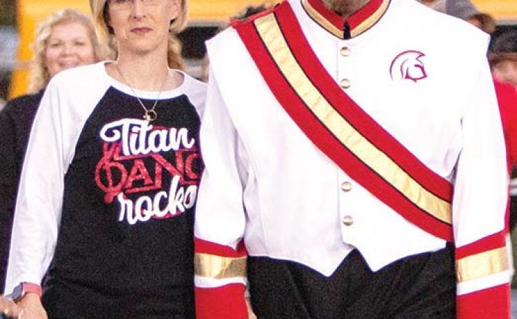 Titan Senior, Christian Doherty was recognized on Senior Night, October 25, at Titan Stadium. Christian is a four-year member of the Titan Band. He was escorted by his mother, Deedra Doherty