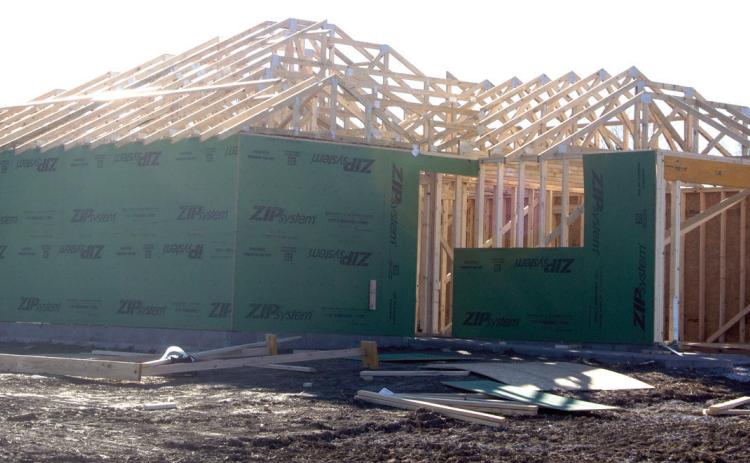 The growth of Columbus continues to be evident with the first of 10 homes near Southwest 20th Street. Crossland Construction has the walls of the first house up.