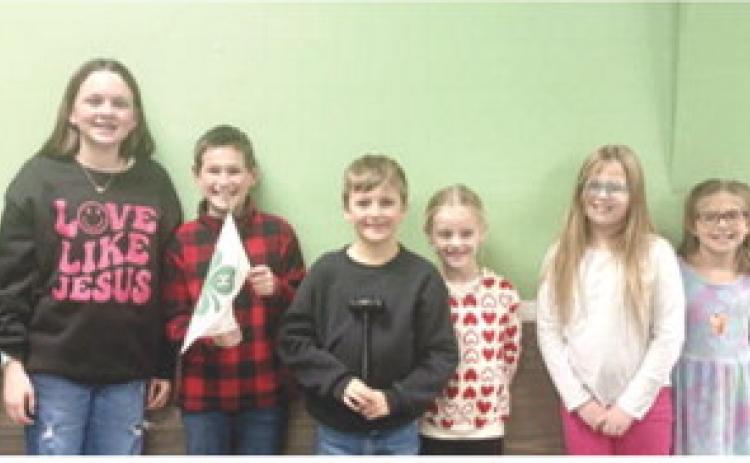 Eight members of the Lone Elm Beavers were present at this month’s meeting. Left to right are Violet Huddleston, Hadley Holmes, Gunner Burton, Sawyer Studebaker, Amyx Evans, Layla Melton, Olivia Webber, and Aurora Ogle. Courtesy photo.