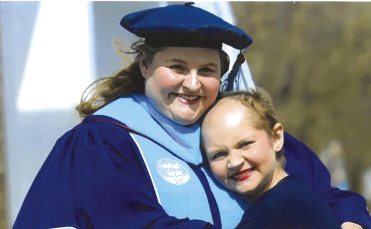 Dr. Sarah Maxton with her daughter Eva Maxton.