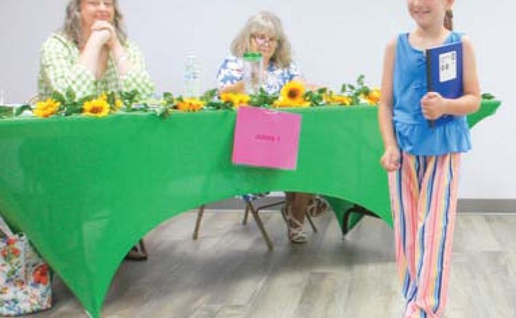 Fair events have already started. The annual Style Revue was held Saturday, June 28 at the Extension Office.