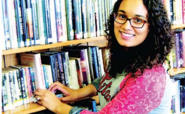 Current Columbus Librarian Lauren Dainty has changed the library into more than a place to get a book. She has developed programs for youngsters on a regular basis. The above photo was taken during her first year.