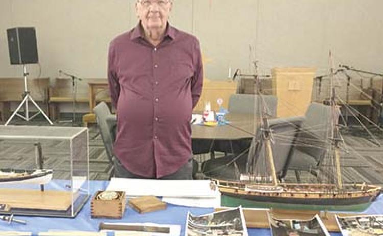 Edward Sweeney gave an informative talk about various historical ships to Chapter BT of P.E.O. at their recent meeting. Courtesy photo.