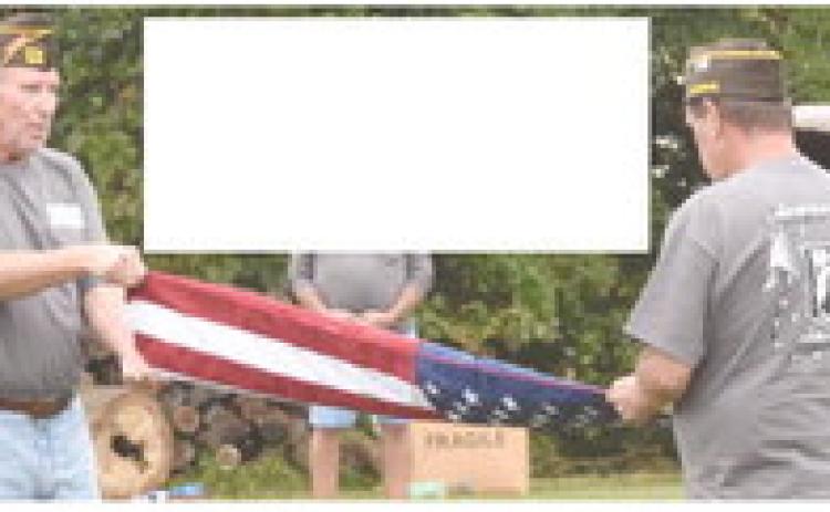 As shown at a previous Watchfire, the proper way to fold the flag will be demonstrated once again..