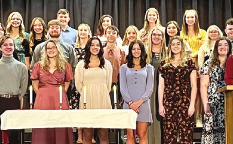 Baxter Springs High School inducts new NHS members