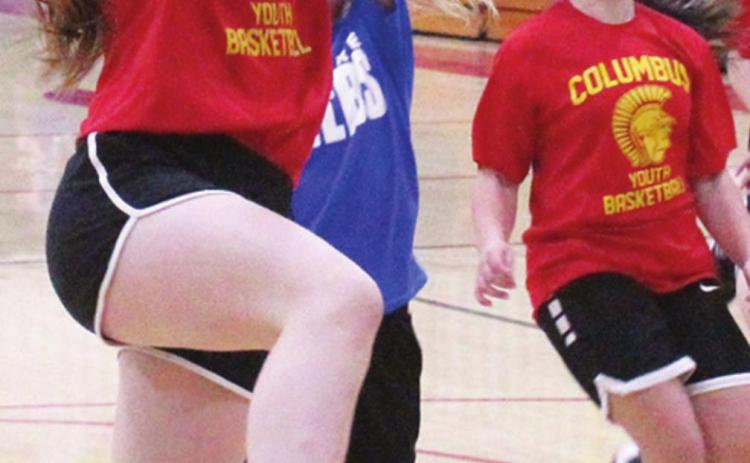 Youth League basketball action