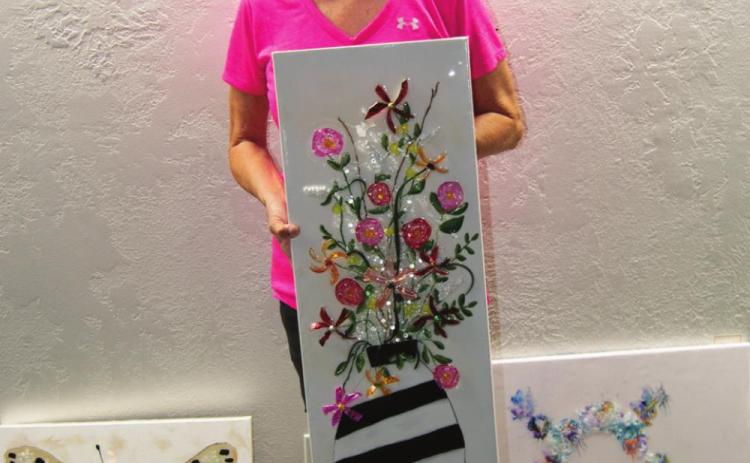 Glass artist Ginger Copeland