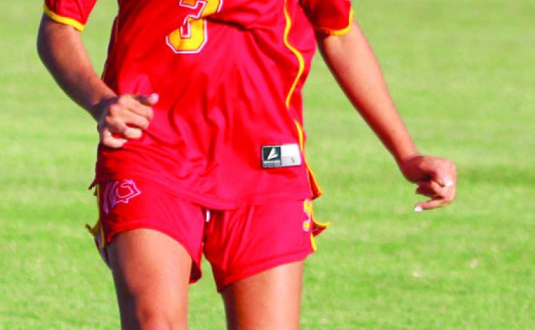 Lady Titan Junior, Brylie Johnson, scored three goals for Columbus in their 7-1, Senior Night win over Fort Scott on their home pitch, October 10.