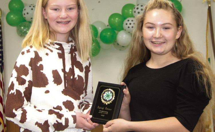 4-H members recognized for achievements at breakfast
