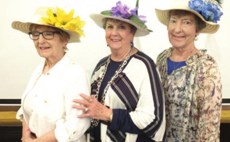 P.E.O. creates Easter bonnets