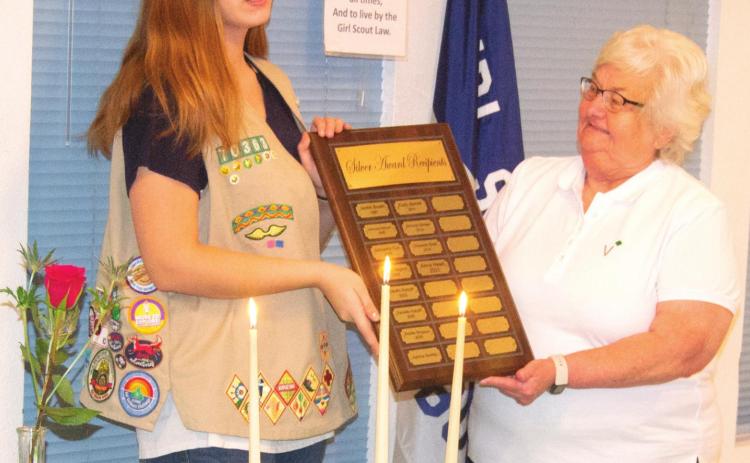 Anna Head gets Girl Scout Silver Award
