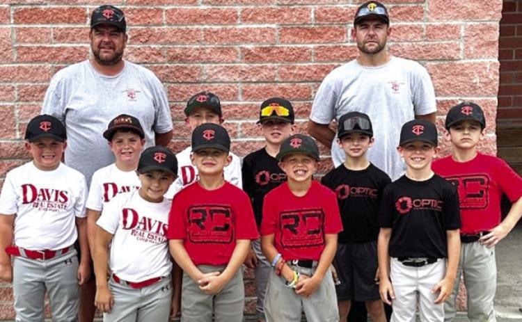 The Columbus Cal Ripken 8 and Under/Coach Pitch All-Stars are hosting the Kansas Cal Ripken State Rookie Tournament, Saturday and Sunday at the Community Field Ball Park. Members of the team are front row: Bear Bowin, Kreed Roberts, Summit Betts, and Beau Crain. Back row: Trapper Clark, Casey Rowe, Cole Watkins, Colt Crain, Kayson Kessinger, and Jaxsyn Robinson. Phoenix Rider is not pictured. The team is coached by Zack Robinson and Kyle Clark. Courtesy photo.