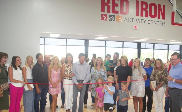 The ribbon cutting for