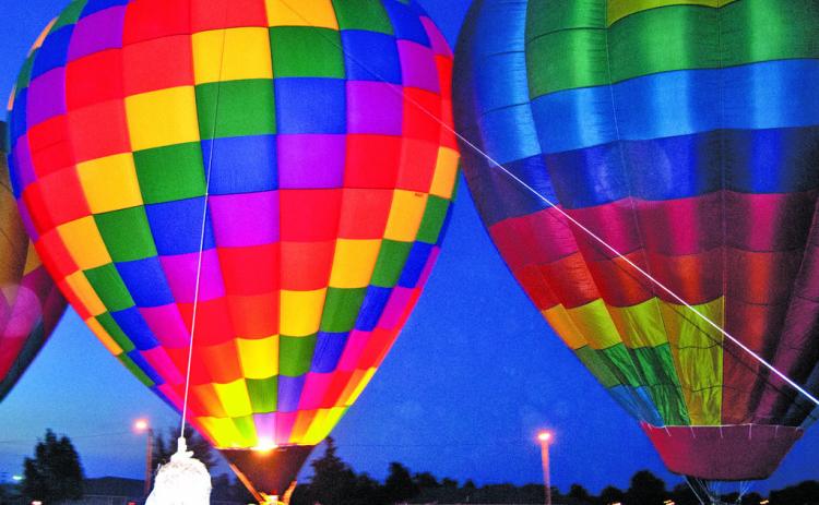 Don’t miss out on one of the balloon glows scheduled during the Columbus Day Festival. The first glow is planned Friday evening at approximately 6:45 p.m. in the Industrial Park.