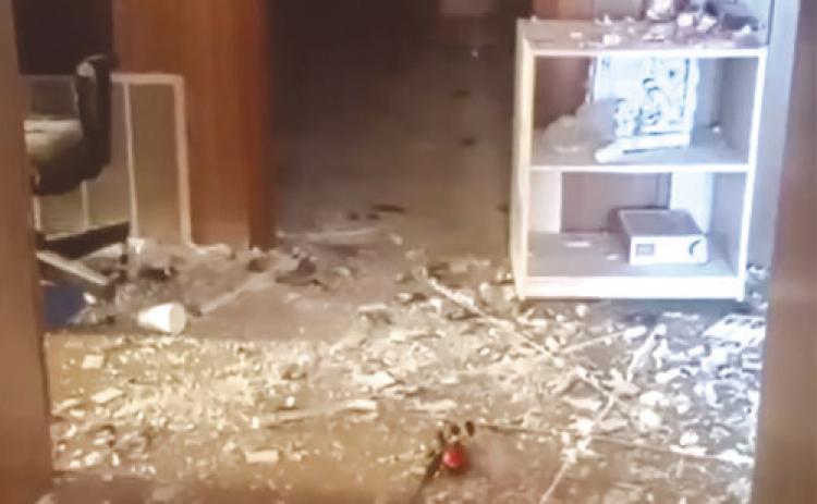 Unknown persons did extensive damage to the Weir Baptist Church. The damage has since been cleaned. The incident is under investigation. Anyone with information should contact the Cherokee County Sheriff. Courtesy photo.