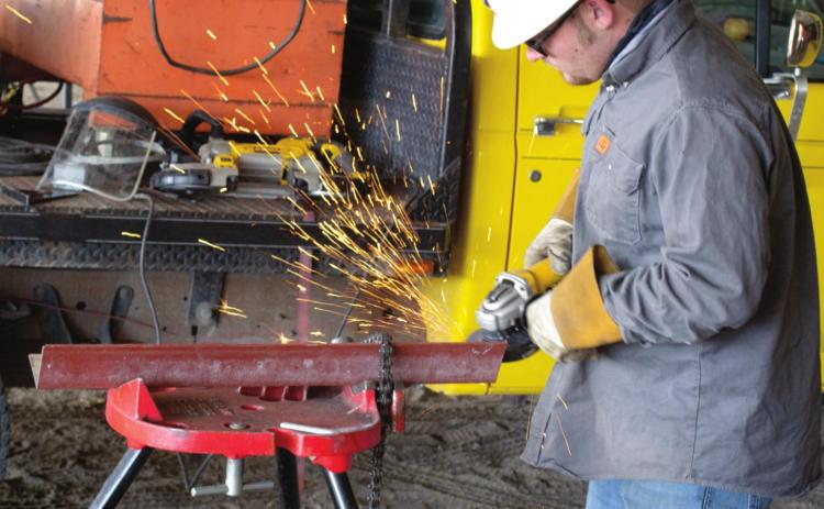 Welding students at Coffeyville Community College