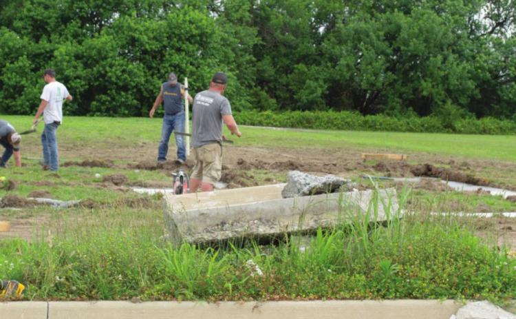 The foundation for restrooms