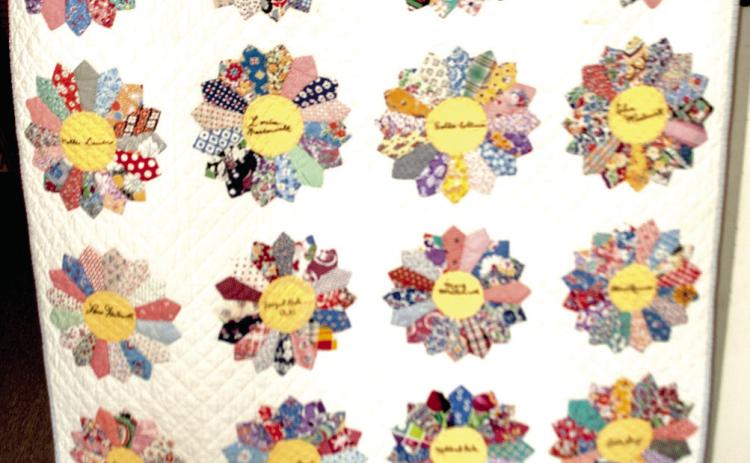 The museum recently acquired this quilt. It has the names of a number of Cherokee County families. If anyone has any information on the quilt. Contact Doris at the museum.