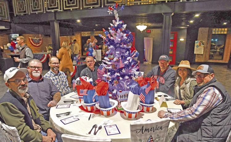 Representatives of Coffeyville Community College Columbus Campus were seated at the winning table in the decorating contest at the Annual Chamber Dinner. The theme was America’s 250 years. The table was decorated by the Columbus First United Methodist Church. CCC was also recognized during the evening for a business of the year award.