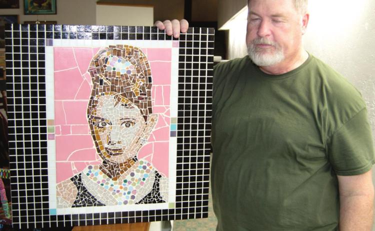 The art showing “Mixed Reflections,”