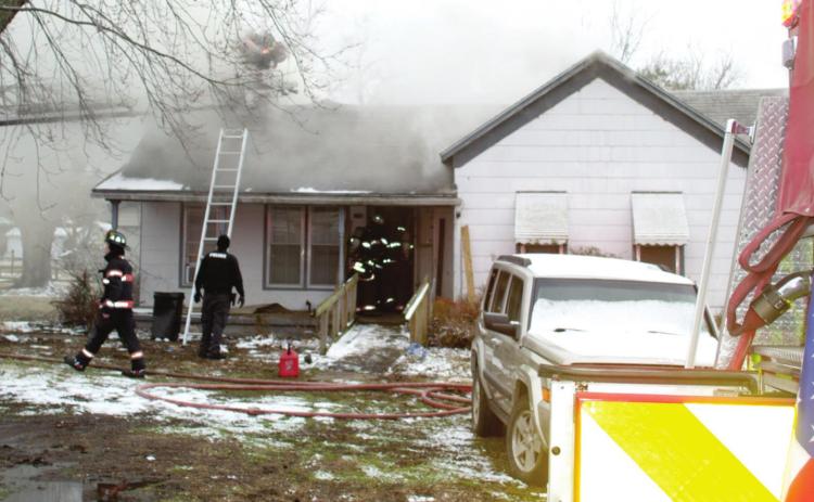 Columbus firefighters rushed to the scene