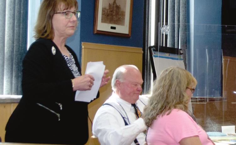 Three attorneys have been nominated for the Eleventh District Judge’s position. The nominations will be sent to the Governor for her to choose a new judge. The selection process was chaired by Supreme Court Justice Evelyn Z. Wilson as a non-voting member of the committee. She was giving ballots to selection committee members Oliver Kent Lynch and Angie Ripple.