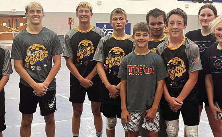 Wrestlers work out at Summer Scuffle
