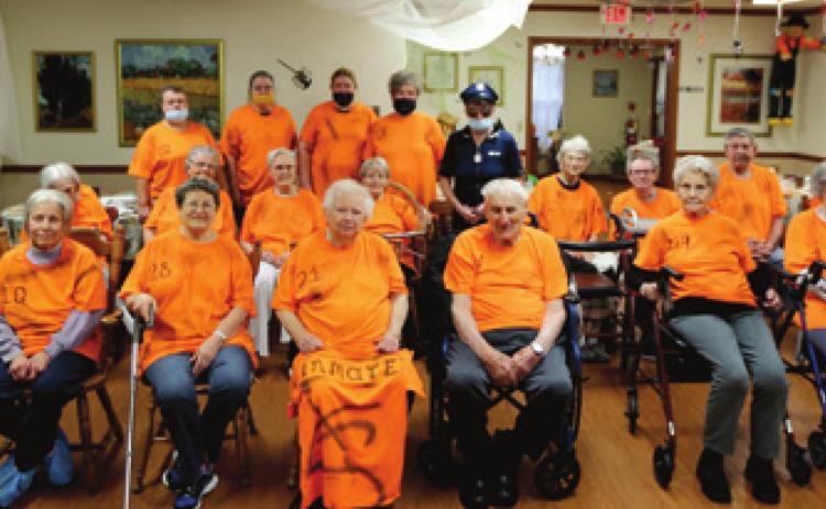 Residents and staff
