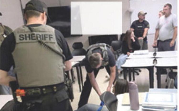 Area first responders participated in an active threat training event recently. Courtesy photo.