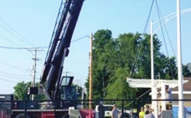 New canopies for the Baxter Springs pool
