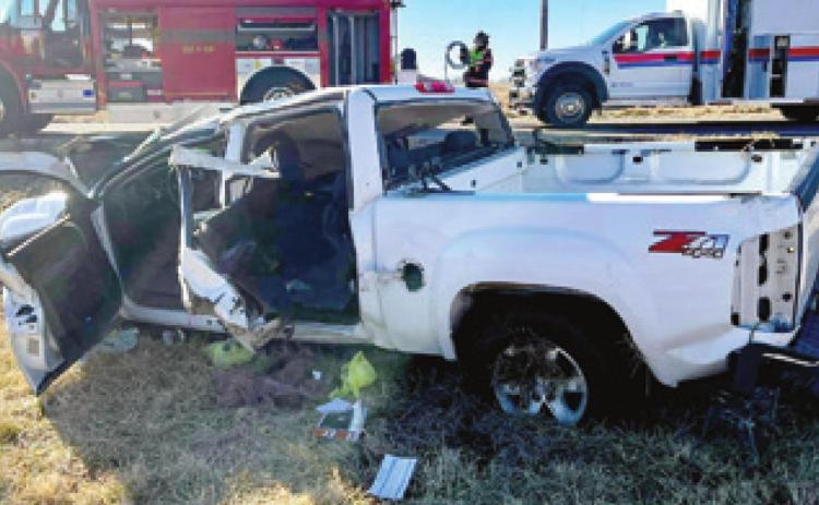 A roll-over accident