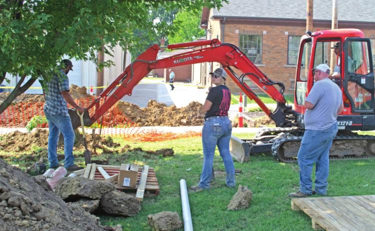 Working at the site