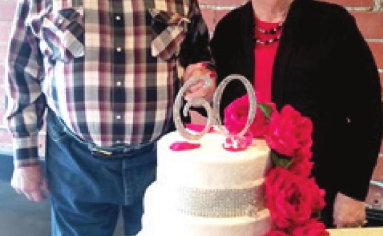 Richard and Bonnie Freeman were united in marriage February 10, 1961. They recently celebrated their sixtieth anniversary. Courtesy photo.