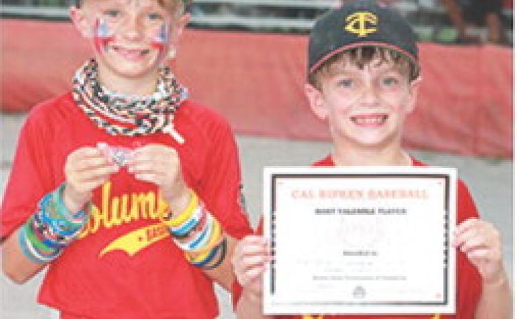 The Columbus Cal Ripken Rookies are the Kansas Cal Ripken 8U Rookie League State Runners-up after falling to Parsons in the best-of-three tournament, July 11-12 at the Columbus Community Field Ball Park. Jordy Foster received the WOW Award and Knox Crain was named the Most Valuable Player of the 4-15, Game 1 loss to Parsons.