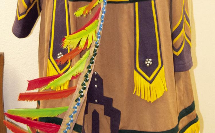 This is the uniform of the Fraternal Organization of the Improved Order of the Red Men. This lodge contributed to the Braille system for the blind and programs for retarded children through Save the Children Federation. The Red Men’s Lodge is no longer active in Columbus.
