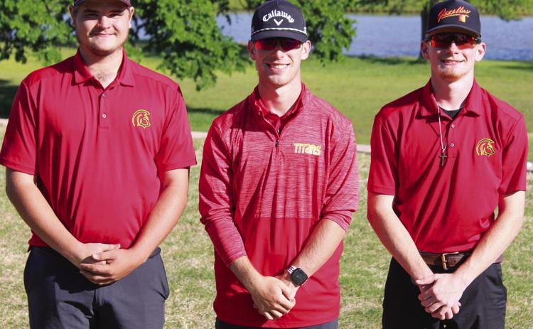 Titan Senior Golfers hosted the Columbus Invitational CNC Tournament, Thursday at the Brush Creek Golf Course. Titans participating the final tournament on their home course are Zane Gray, Lemmie Stone, and Hunter Ruddick. The final CNC League regulars season tournament is Wednesday, hosted by Galena.