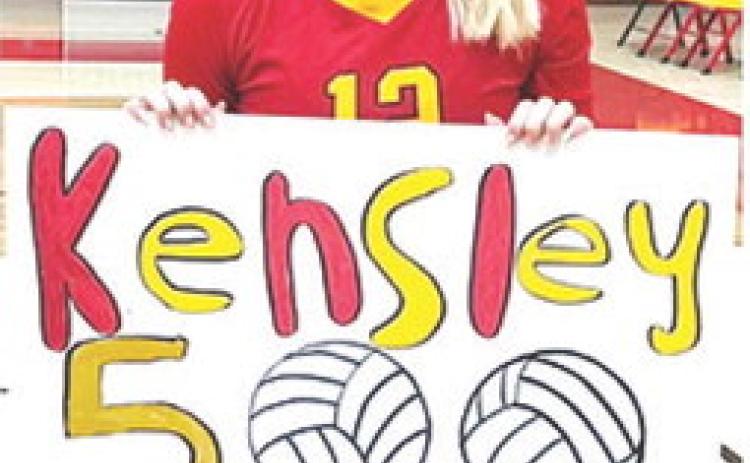 Lady Titan Volleyball Junior, Kensley Blackledge, reached her 500th career dig for the Columbus Unified High School Team. The goal was accomplished on her home court at the CUHS Gymnasium.
